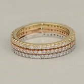 CZ Diamond ring, eternity band